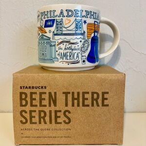 Starbucks Been There Series Philadelphia Coffee Mug NIB 14 Oz Ceramic